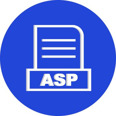 Vektör ASP dosya simgesi