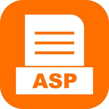 Vektör ASP dosya simgesi