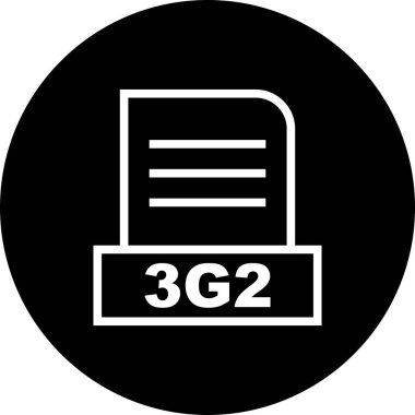 Vektör 3G2 dosya simgesi