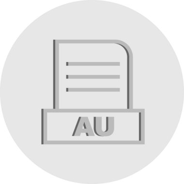 Vektör AU dosya simgesi