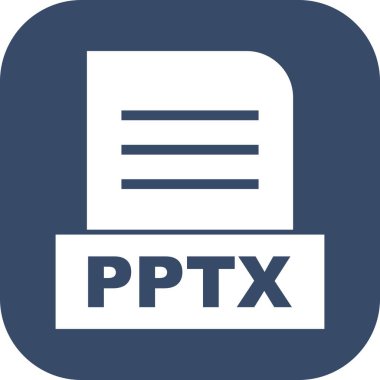 Vektör PPTX dosya simgesi