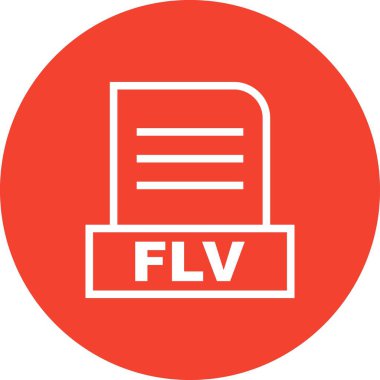 Vektör FLV dosya simgesi