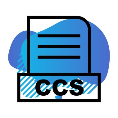 Vektör CCS dosya simgesi 