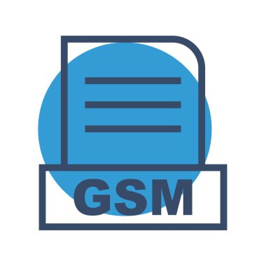 Vektör GSM dosya simgesi