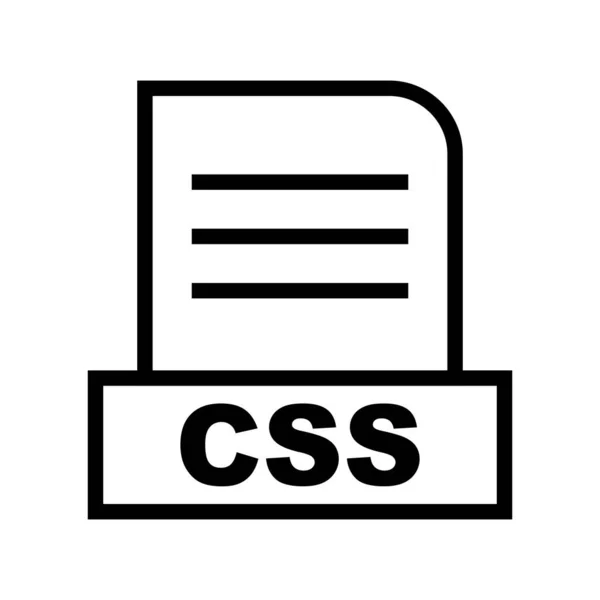 Ícone Arquivo Vector Css — Vetor de Stock