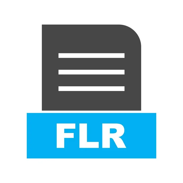 Vector Flr File Icon — Stock Vector