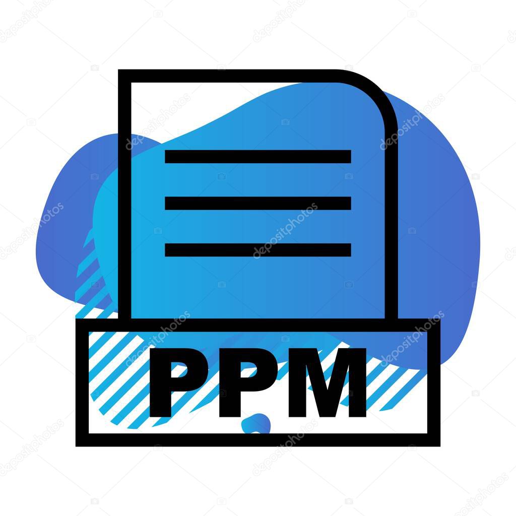 Vector PPM file icon 