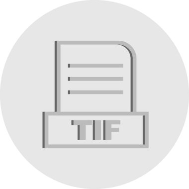 Vektör TIF dosya simgesi