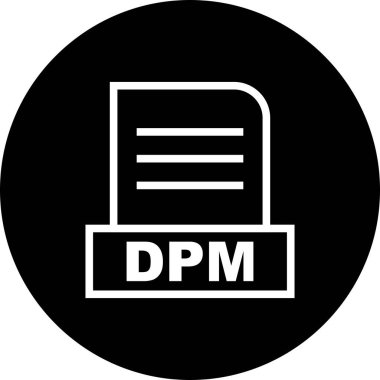  Vektör DPM dosya simgesi 
