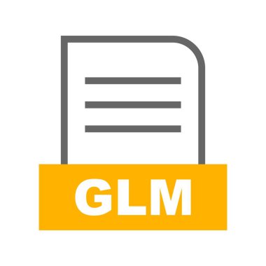 Vektör GLM dosya simgesi