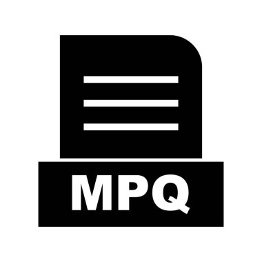 Vektör MPQ dosya simgesi