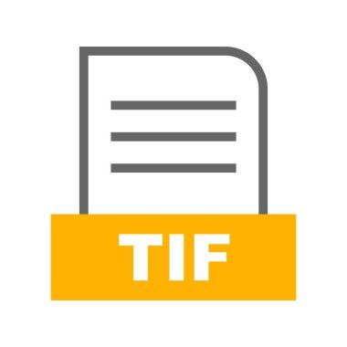 Vektör TIF dosya simgesi