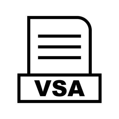 Vektör VSA dosya simgesi