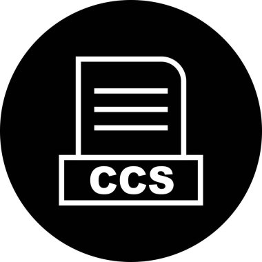 Vektör CCS dosya simgesi 
