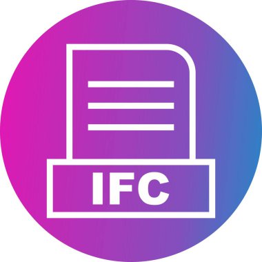 Vektör IFC dosya simgesi