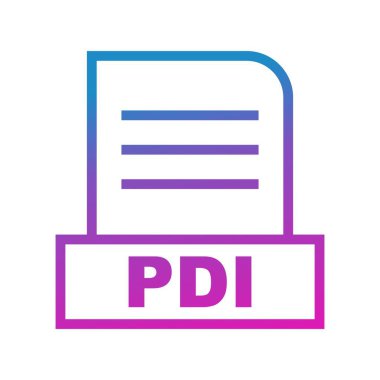 Vektör PDI dosya simgesi