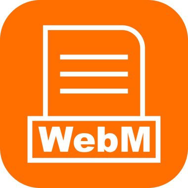  Vektör WebM dosya simgesi