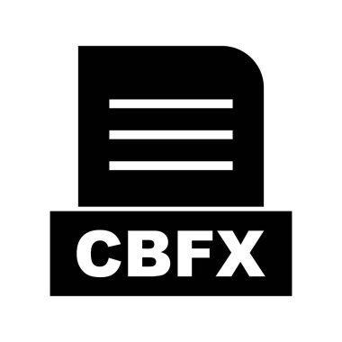 Vektör CBFX dosya simgesi
