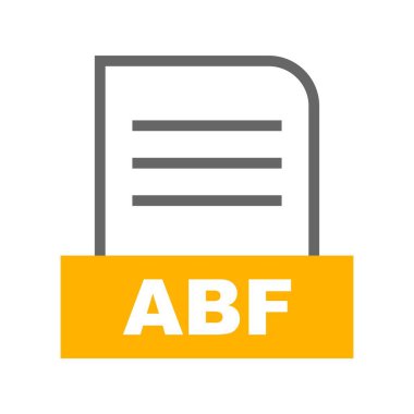 Vektör ABF dosya simgesi