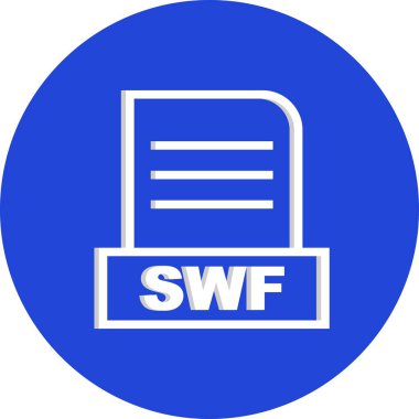 Vektör SWF dosya simgesi 