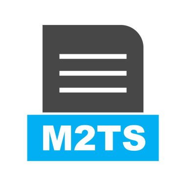 Vektör M2TS dosya simgesi