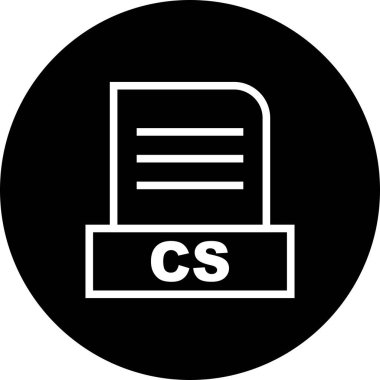 Vektör CS dosya simgesi 