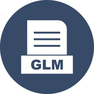 Vektör GLM dosya simgesi