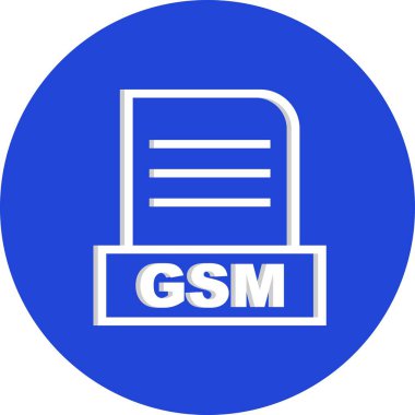Vektör GSM dosya simgesi