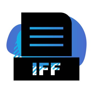 Vektör IFF dosya simgesi 