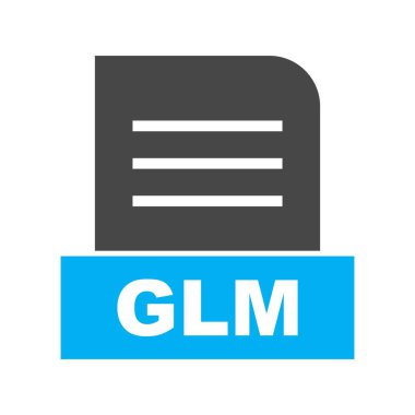 Vektör GLM dosya simgesi