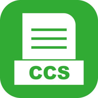 Vektör CCS dosya simgesi 