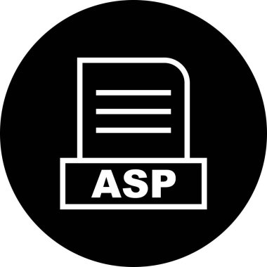 Vektör ASP dosya simgesi