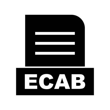 Vektör ECAB dosya simgesi