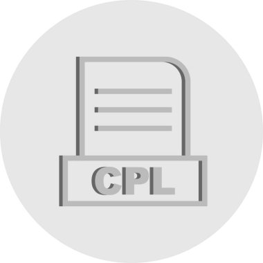 Vektör CPL dosya simgesi