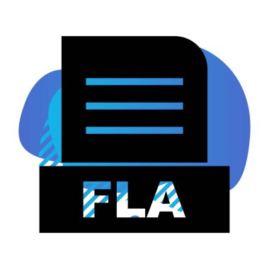 Vektör FLA dosya simgesi 