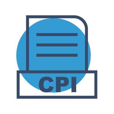 Vektör CPI dosya simgesi