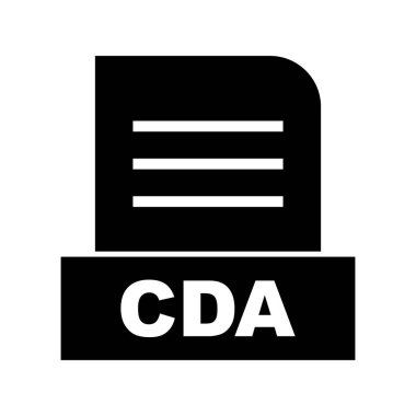 Vektör CDA dosya simgesi
