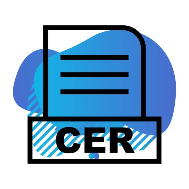 Vektör CER dosya simgesi