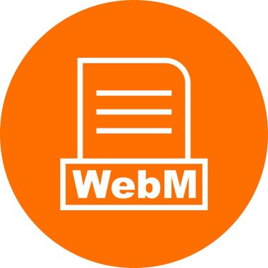  Vektör WebM dosya simgesi