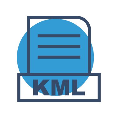 Vektör KML dosya simgesi