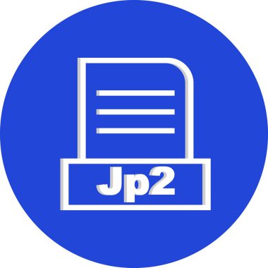 Vektör JP2 dosya simgesi