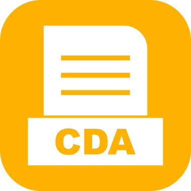 Vektör CDA dosya simgesi