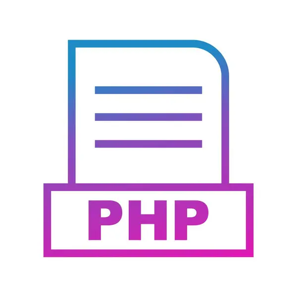 Векторна Піктограма Файла Php — стоковий вектор