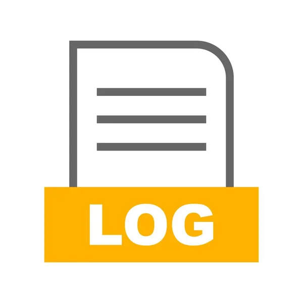 Ikona Souboru Vector Log — Stockový vektor