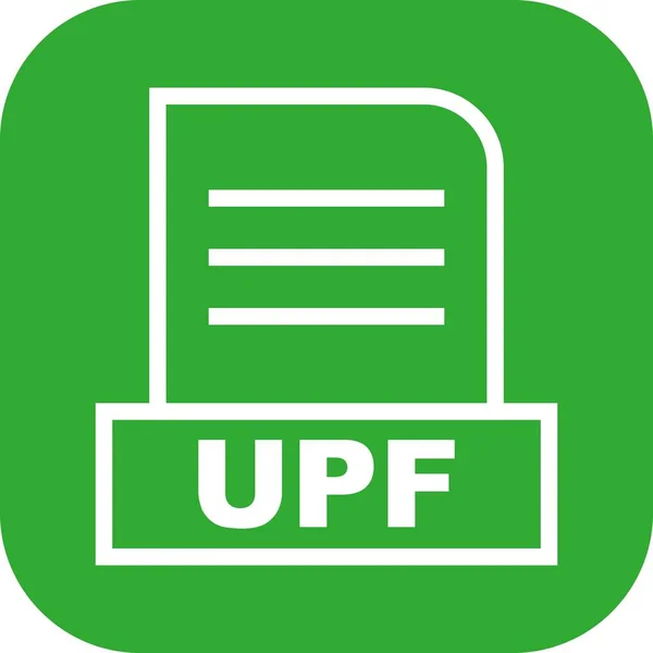 Ikona Pliku Wektorowego Upf — Wektor stockowy