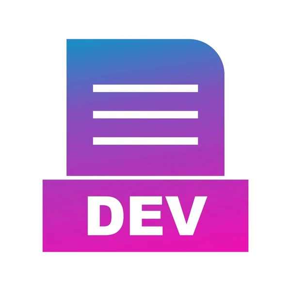 Ikon Berkas Vektor Dev - Stok Vektor