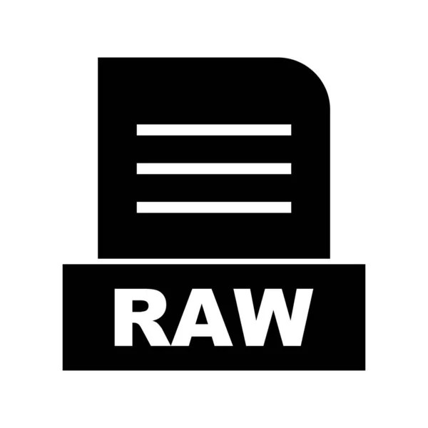 Vektor Raw Dateisymbol — Stockvektor