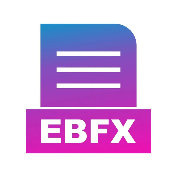 Ícone Arquivo Ebfx Vetorial —  Vetores de Stock