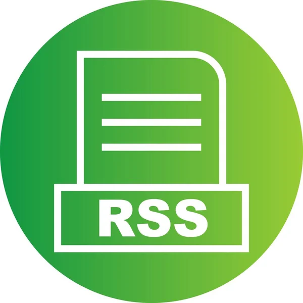 Vektor Rss Dateisymbol — Stockvektor