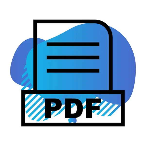 Vektorsymbol Für Pdf Dateien — Stockvektor